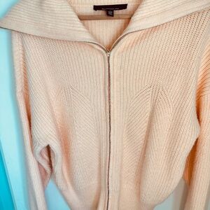 WHBM Peach Sweater Cardigan